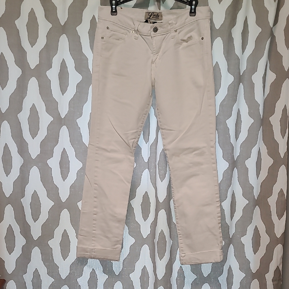 Lucky Brand Women's Beige Straight Leg Jeans